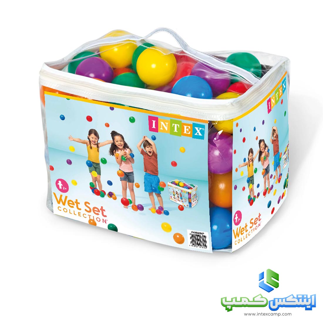 توپ استخری بزرگ اینتکس بسته 100عددی کد49600