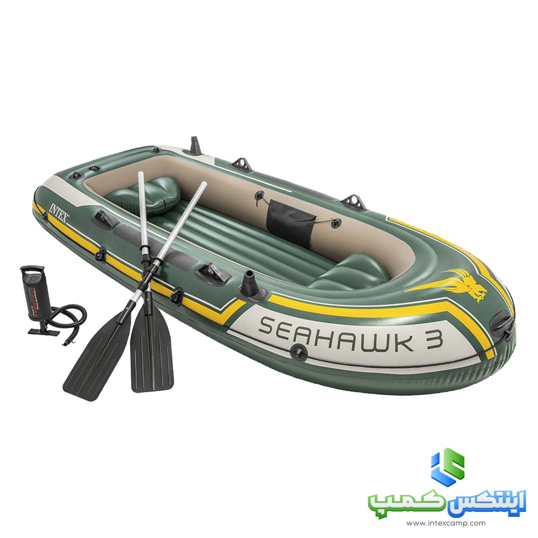 قایق بادی 3 نفره سیهاوک اینتکس کد 68380