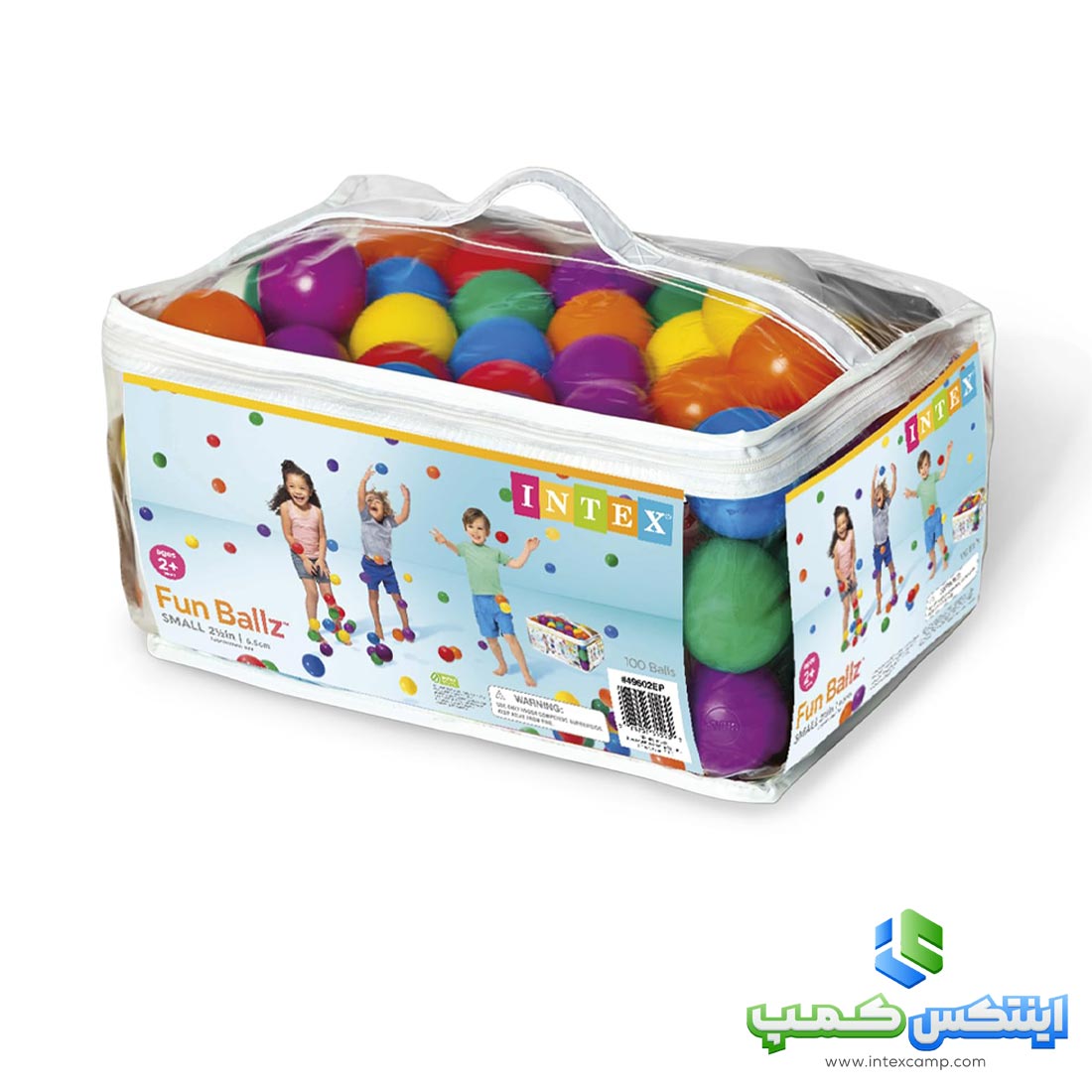 توپ استخری اینتکس بسته 100عددی کد 49602
