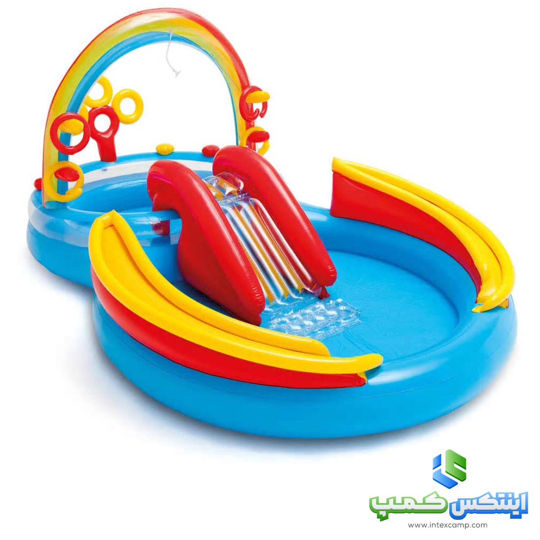 پارک ابی سرسره دار اینتکس طرح رنگین کمان کد 57453